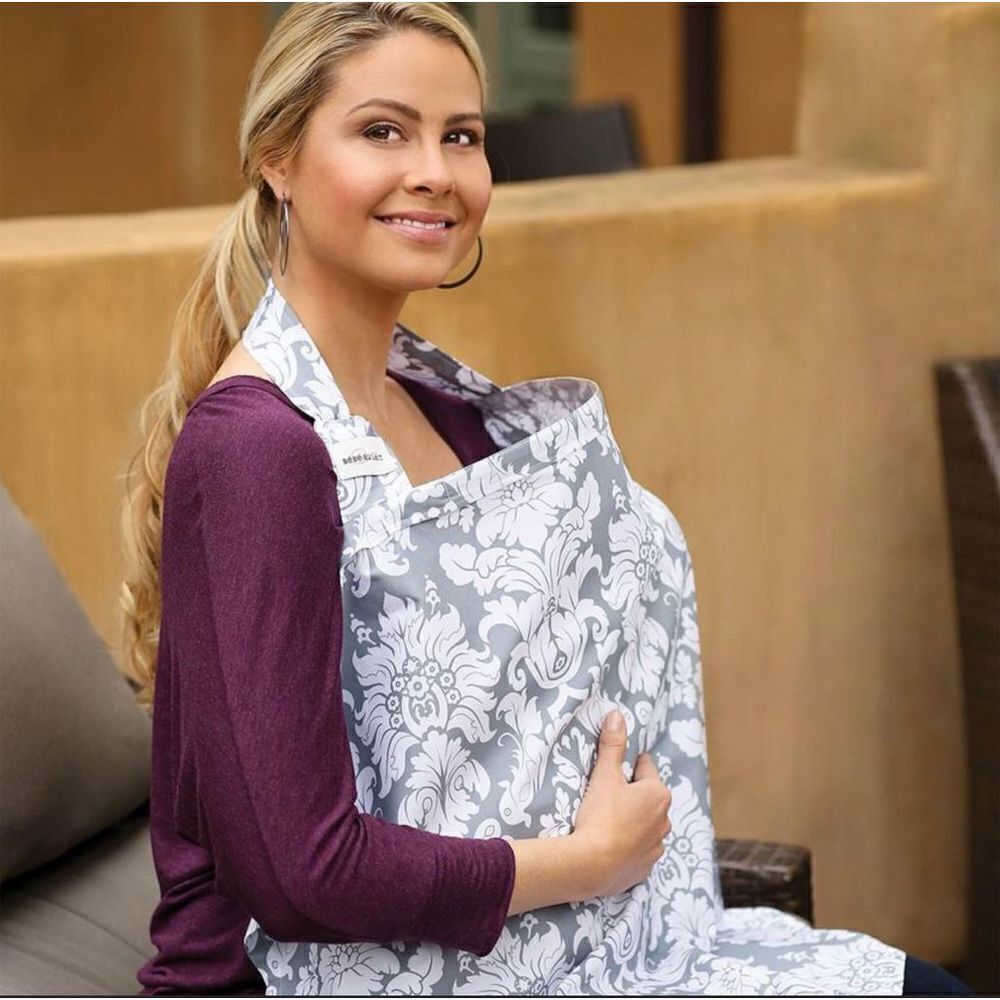 Womens Bebe Au Lait Chateau Silver Original Nursing Breastfeeding Cover